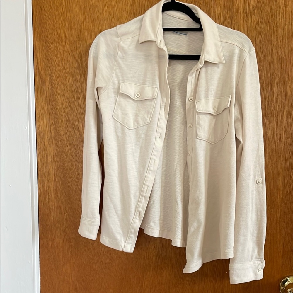 Off-White Button-Up Shirt